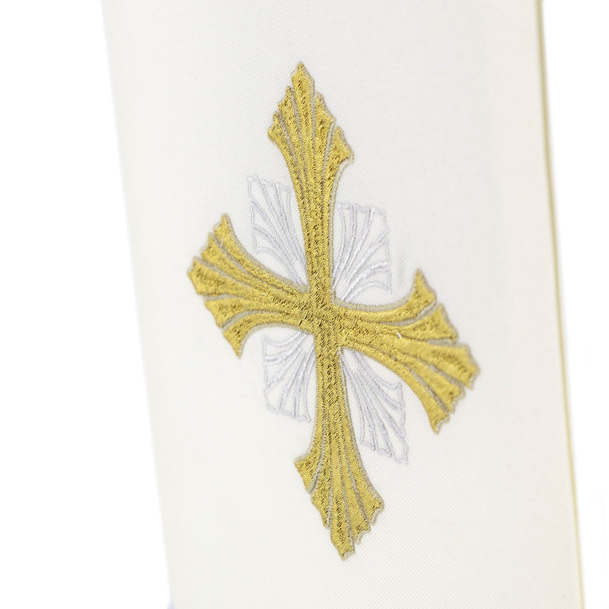 Stola sacerdotale con ricamo croci dorate