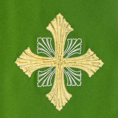 Stola sacerdotale con ricamo croci dorate