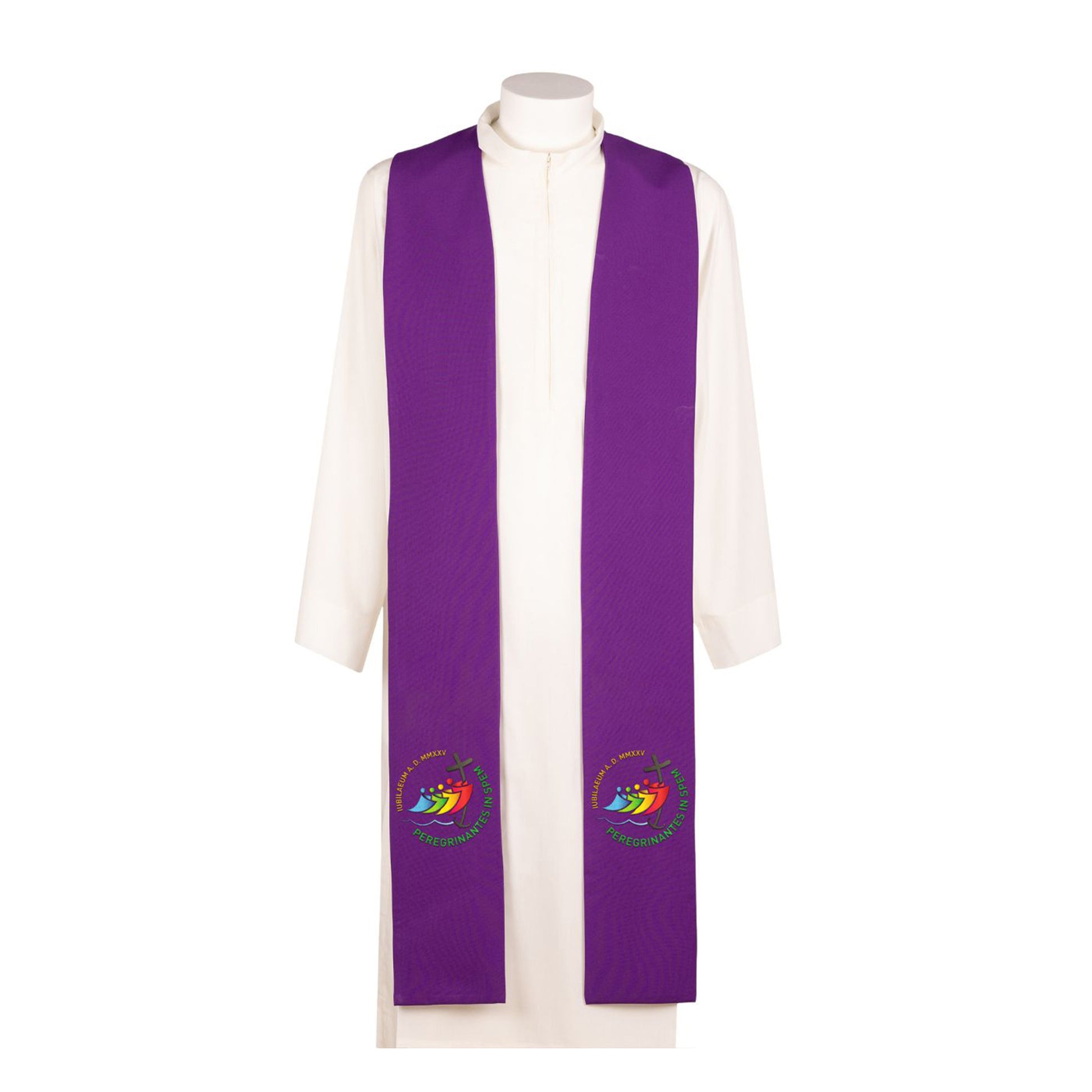 Stola sacerdotale ricamata con logo Giubileo