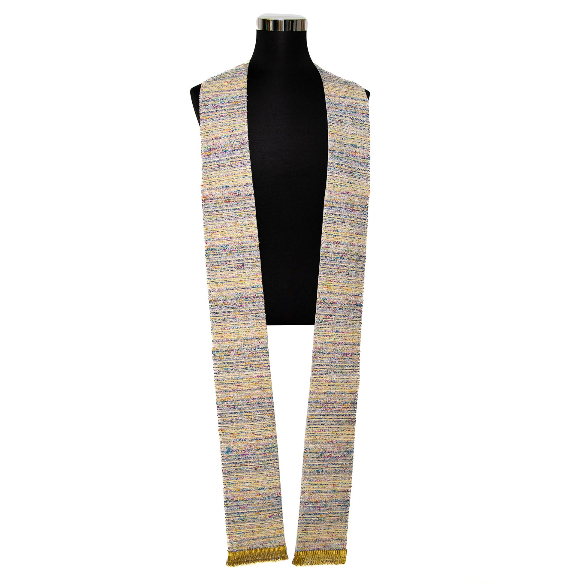 Stolone in stoffa jaquard, multicolore. Misto cotone