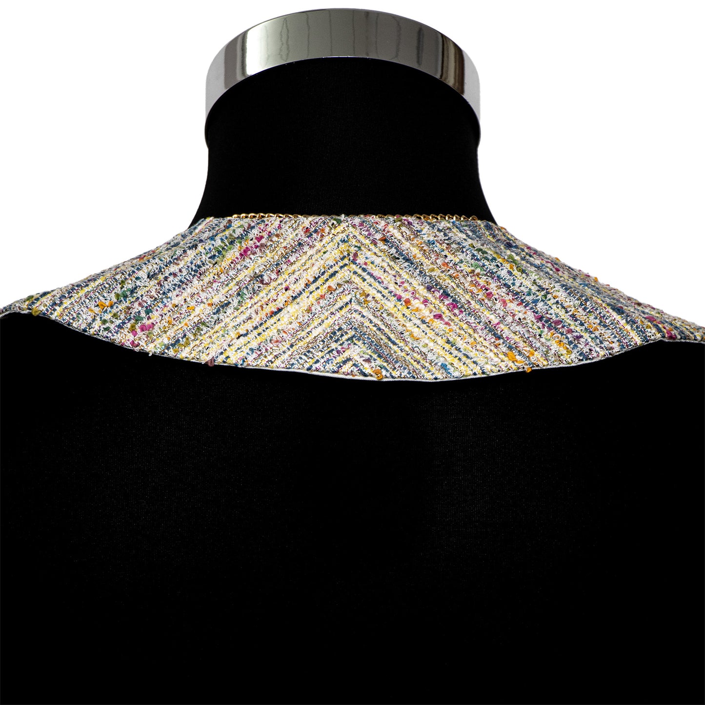 Stolone in stoffa jaquard, multicolore. Misto cotone