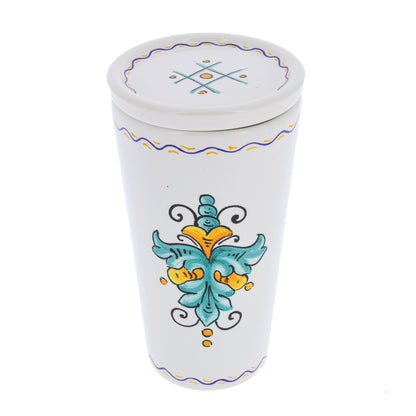 Bicchiere in ceramica completo di coperchio