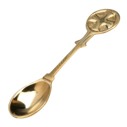 Cucchiaino per incenso in ottone. Lunghezza 10 cm