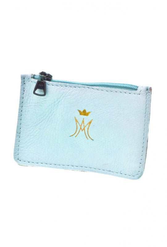 Portacorona in pelle con zip