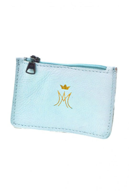 Portacorona in pelle con zip