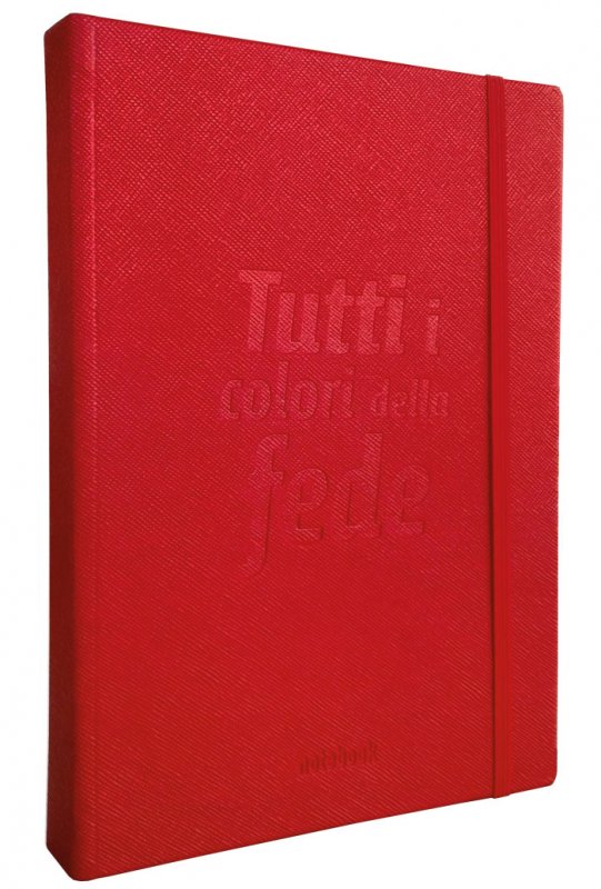 Notebook "Tutti i colori della Fede" con interno a pagina bianca  14x21 cm.