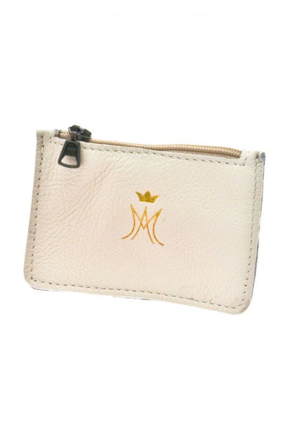 Portacorona in pelle con zip