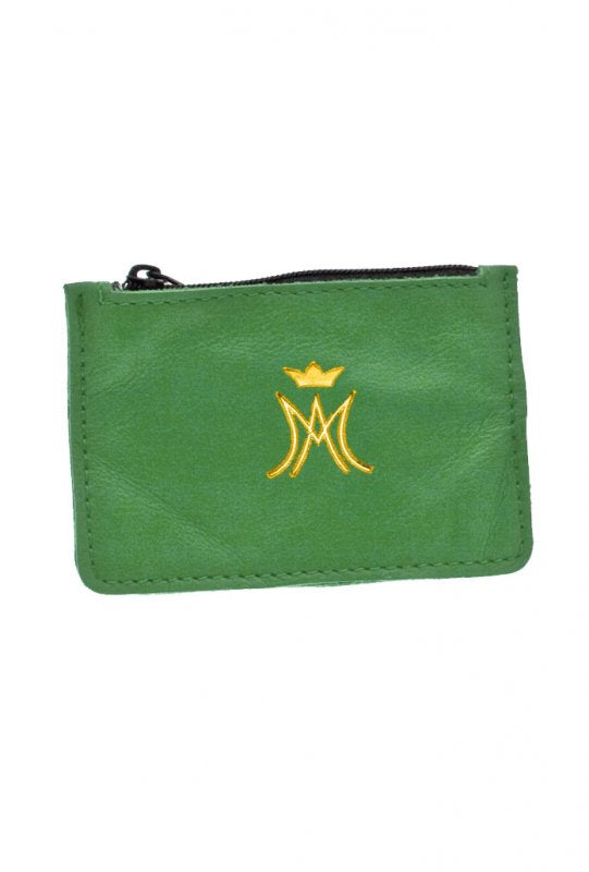Portacorona in pelle con zip